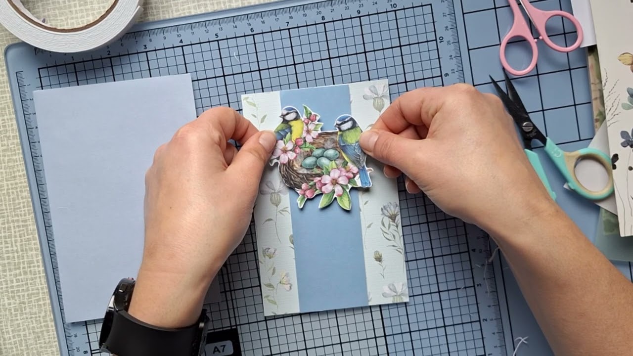 Wir basteln eine schnelle und einfache Karte mit Materialien von #Action #actionblock #actionpapier 