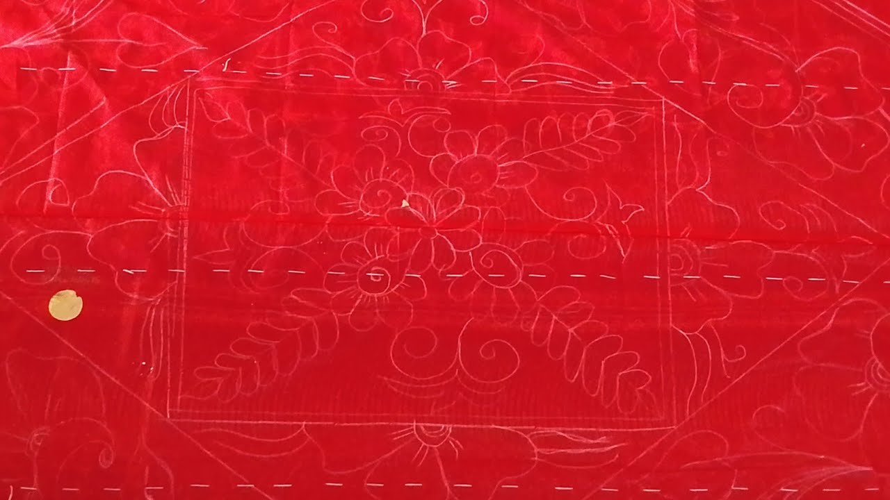খুবই গর্জিয়াস বড় নকশিকাঁথার ডিজাইন আর্ট সম্পর্ন্ন মাপসহ।।