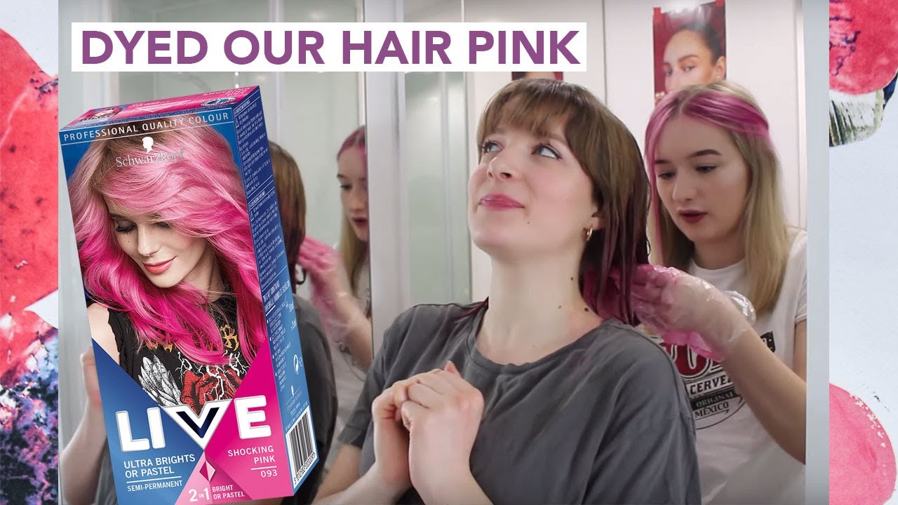 DYEING OUR HAIR PINK...⎢Festival hair tutorial