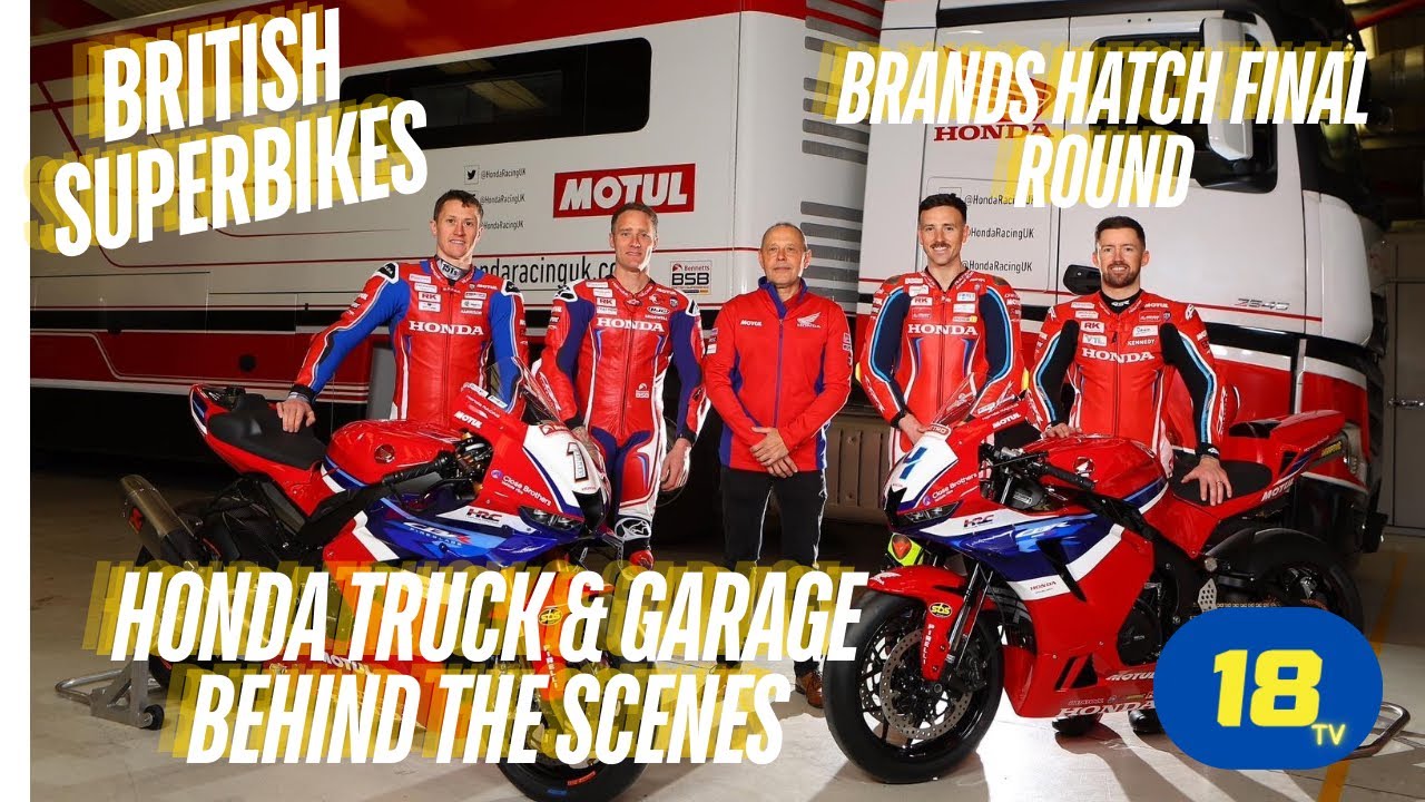 Andrew Irwin&rsquo;s Exclusive Tour of Honda Racing&rsquo;s Garage | Final Round of BSB at Brands Hatch 🏁🏍️