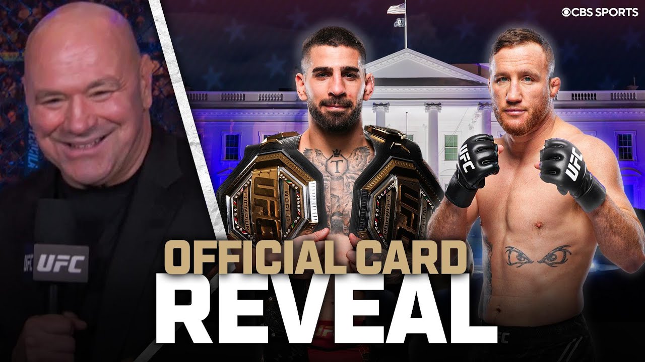 WHITE HOUSE MAIN CARD REVEAL 🚨 | Ilia Topuria, Justin Gaethje headline Freedom 250 Card