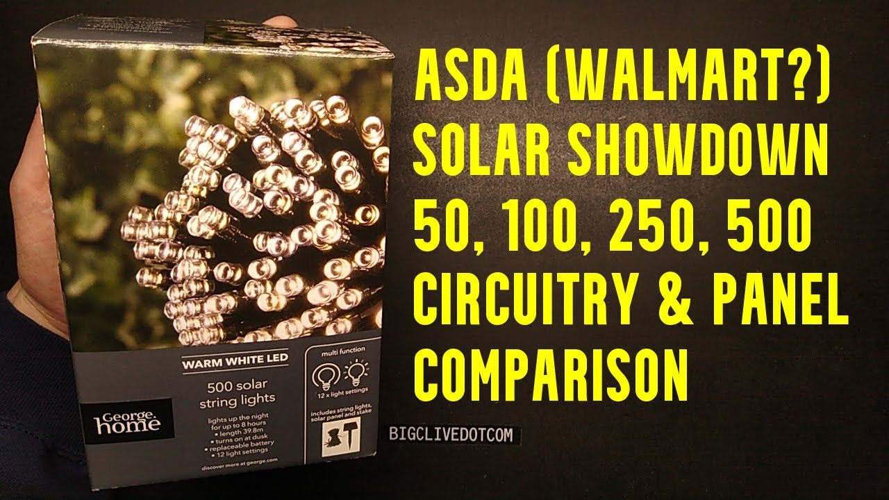 Солнечные светильники бренда ASDA/Walmart George: состязание