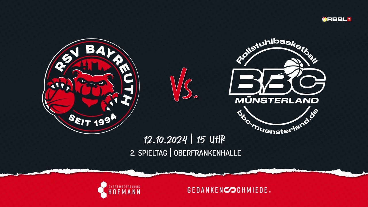 🔴🏀 RSV Bayreuth 🆚 BBC Münsterland - #RBBL 2024/2025 - Rollstuhl Basketball Bundesliga