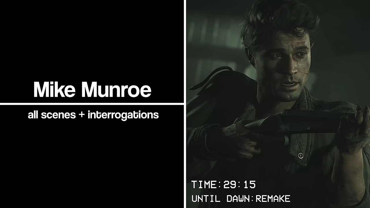 Mike Munroe Scenepack - All Scenes + Interrogations - Until Dawn (Remake)
