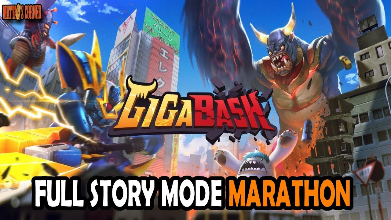 GigaBash FULL STORY MODE Marathon