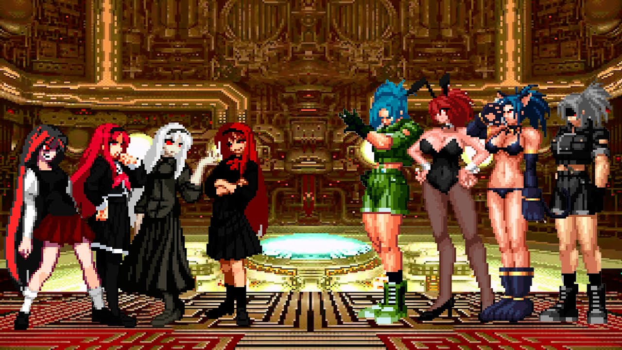 [KOF Mugen] Akiha Yagami Team vs Leona Heidern Team