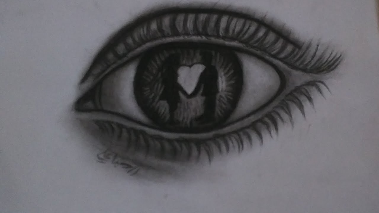 رسمت عين جميله ومختلفه با الخطوات اشتركو بقناتي وادعموني فضلاً 
