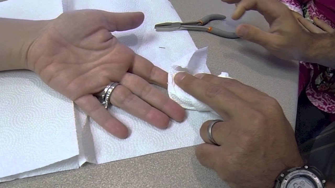embroidery needle stuck