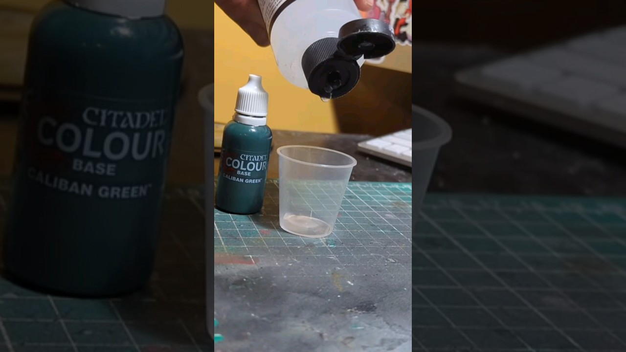 How To Mix Your Paints For Use In An Airbrush. #warhammer40k #miniaturepainting