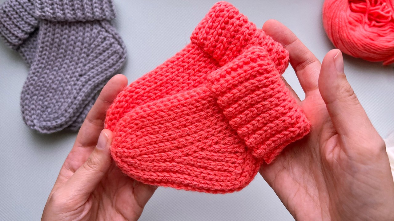 💥🧦 Носочки крючком для малышей с анатомической пяткой! Как связать детские носки крючком: 2 размера