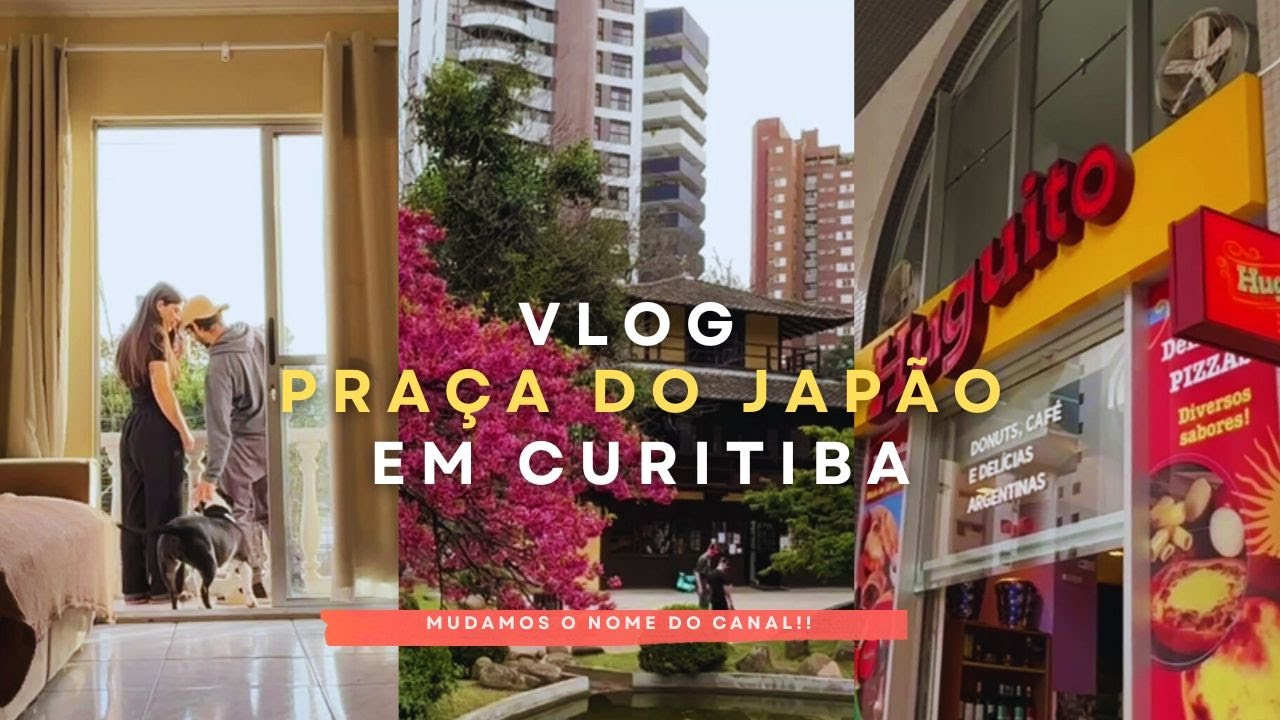 VLOG: Praça do Japão + Restaurante Huguito + Sorveteria Soft Ice cream em CURITIBA