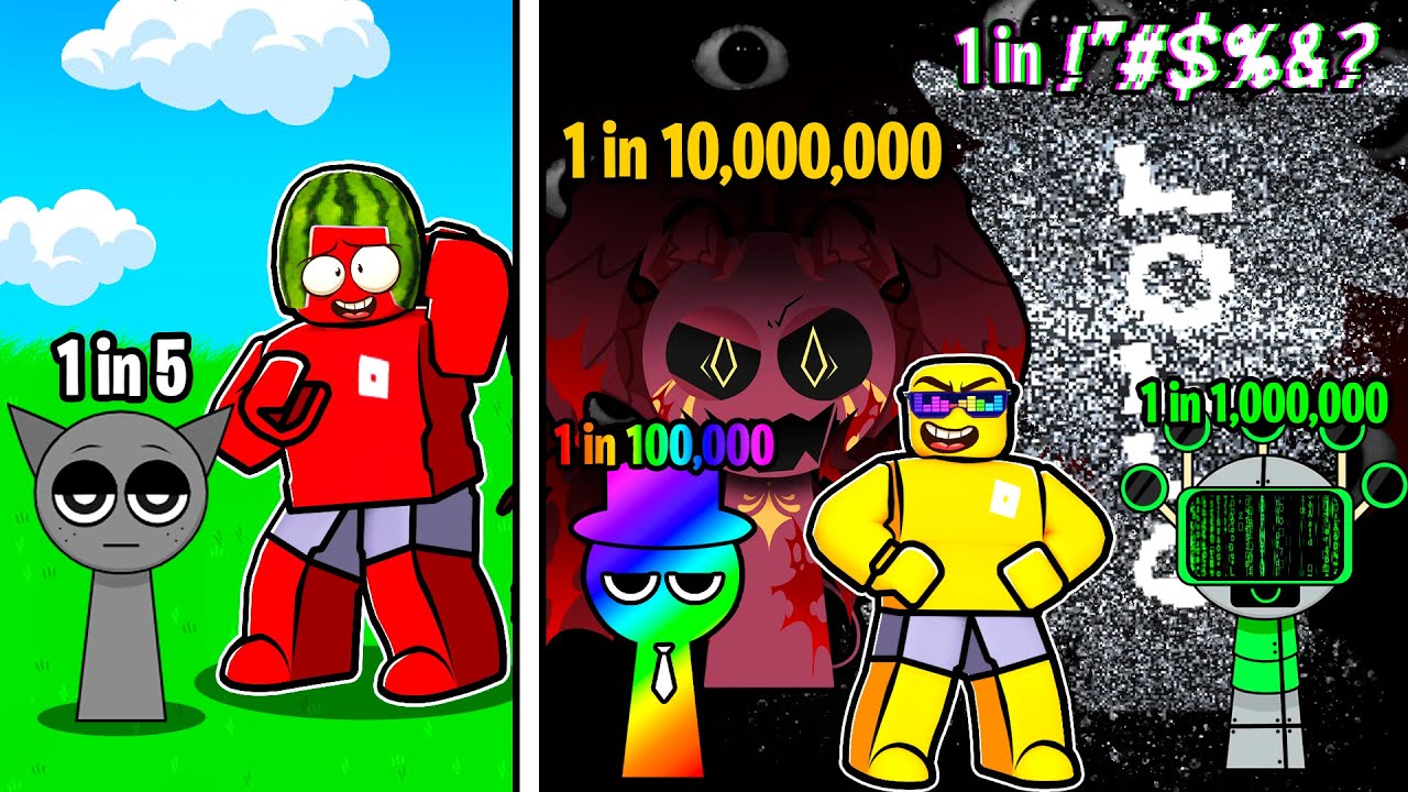Unlocking a RARE 1 in 1,000,000 Sprunki in RNG Roblox