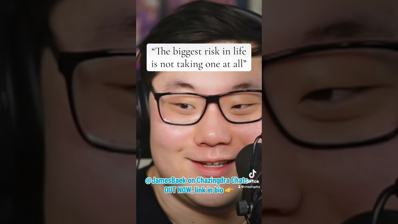 "The biggest risk is not taking one" 