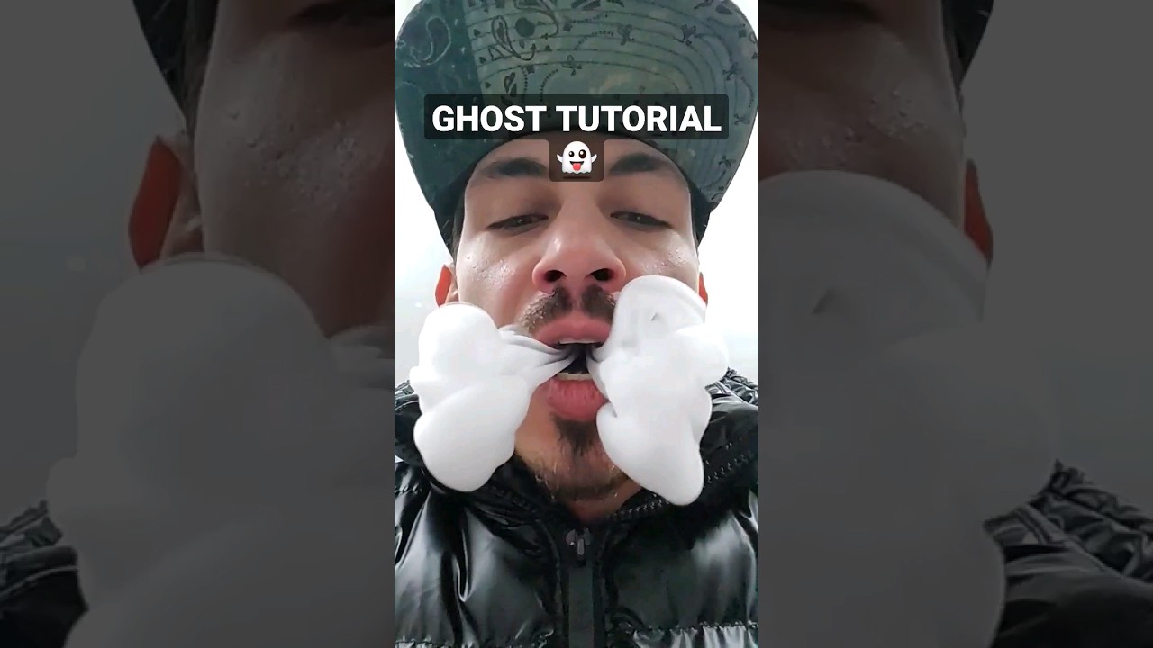Учебник по двойному привидению Tongue👻👅👻 #привидение #уроки #шорты