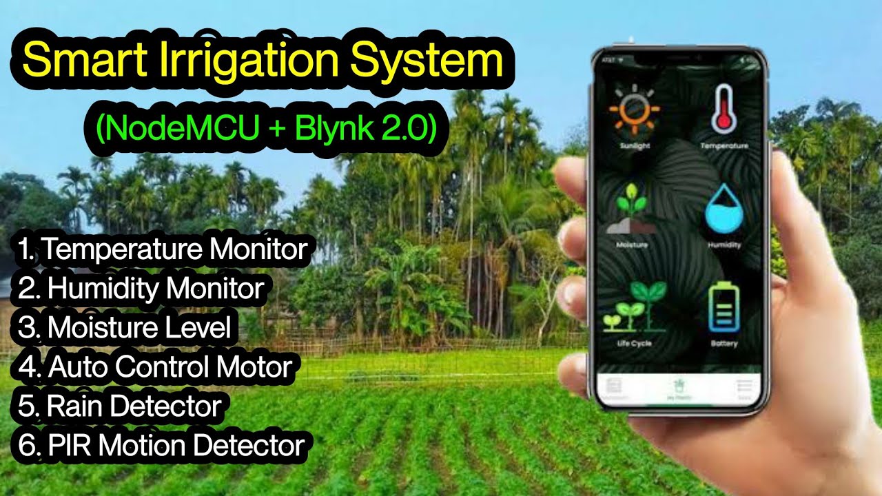 Blynk 2.0 | IOT Smart Plant Monitoring System | Smart Irrigation | NodeMCU Smart Irrigation ESP8266