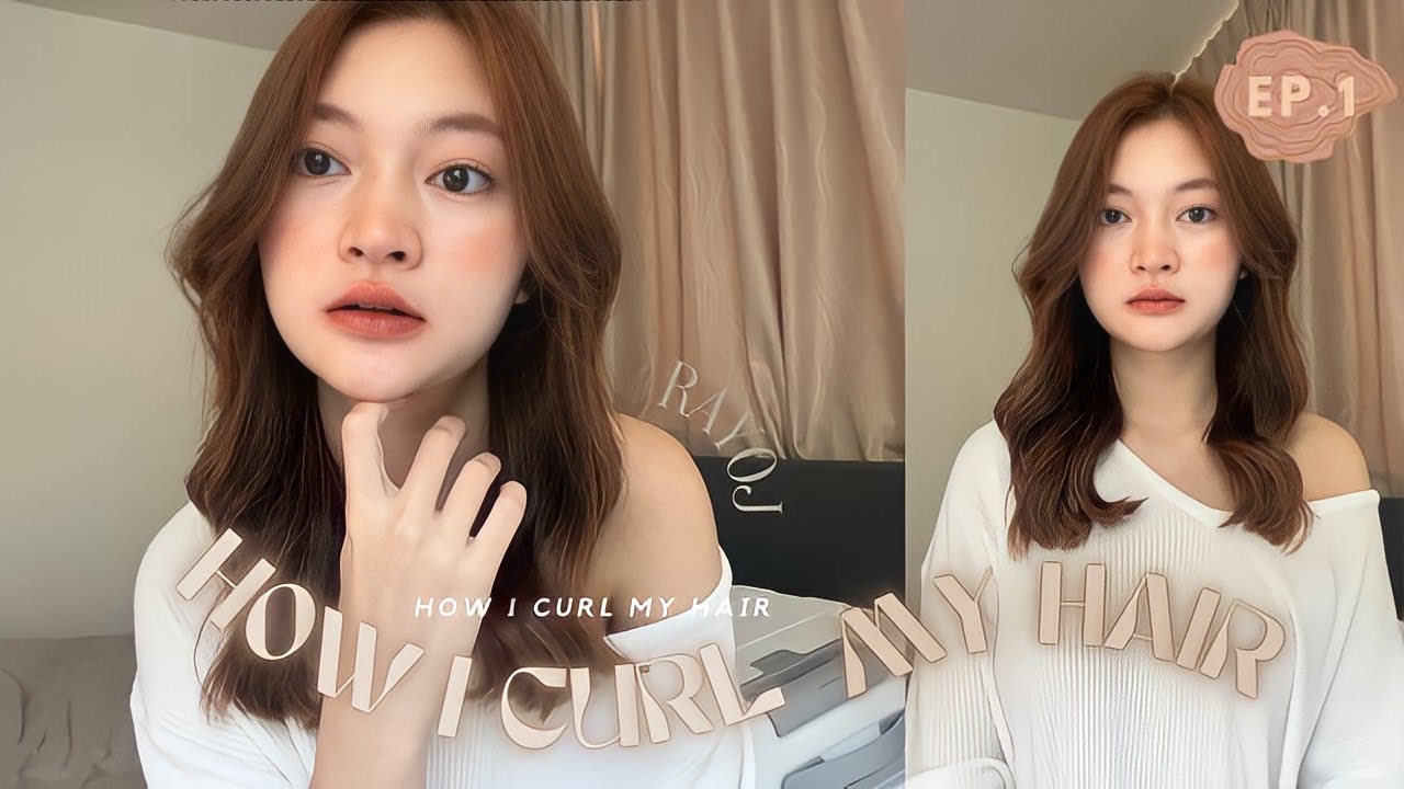 🍩🫘How to curl my hair ลอนผมสไตล์เกาหลีง่ายๆ ep.1