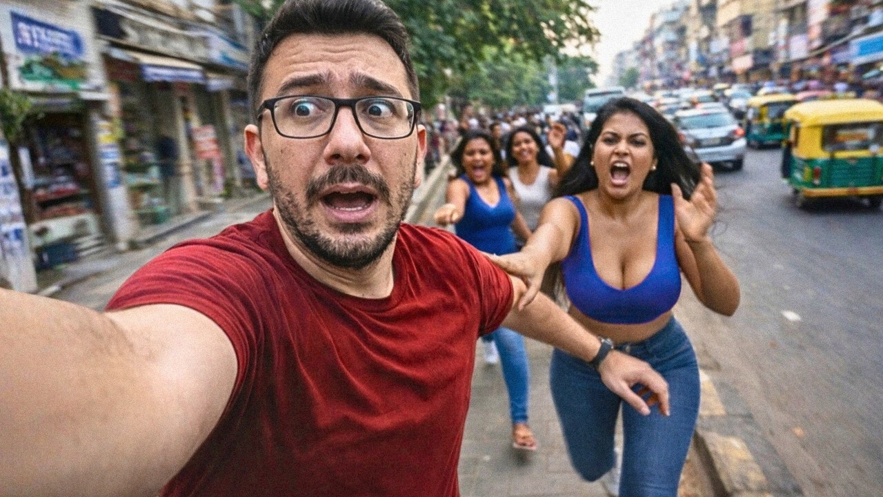 Wszedłem na NAJNIEBEZPIECZNIEJSZĄ ulicę w Indiach... Zobaczyły kamerę!