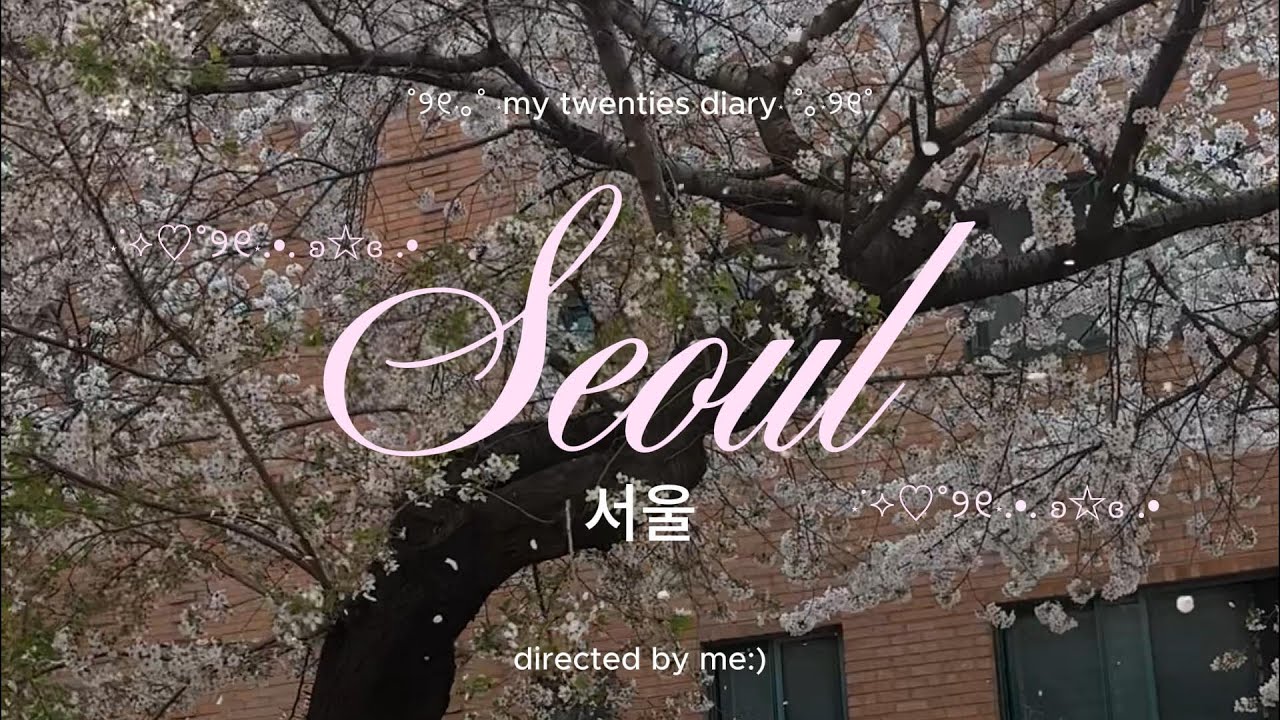 viendo las flores de cerezo por primera vez en Seúl