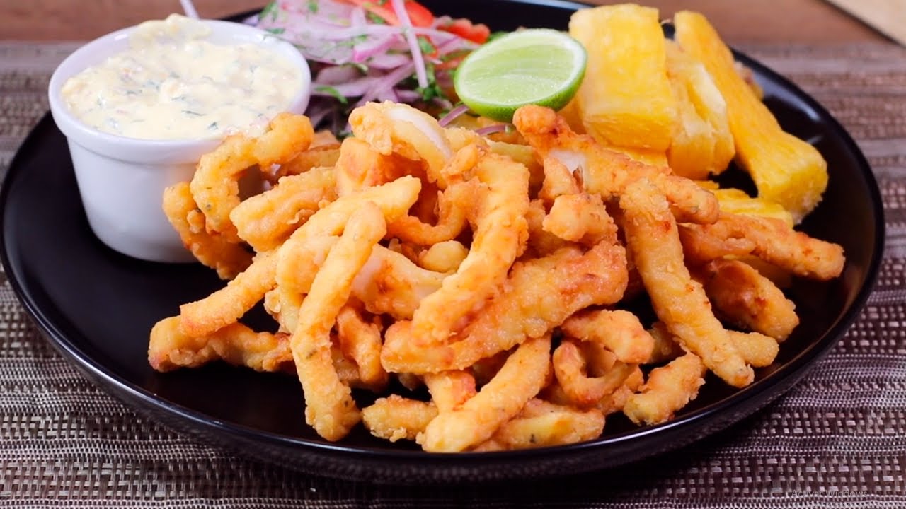 Como preparar chicharrón  de pota receta fácil| A COCINAR