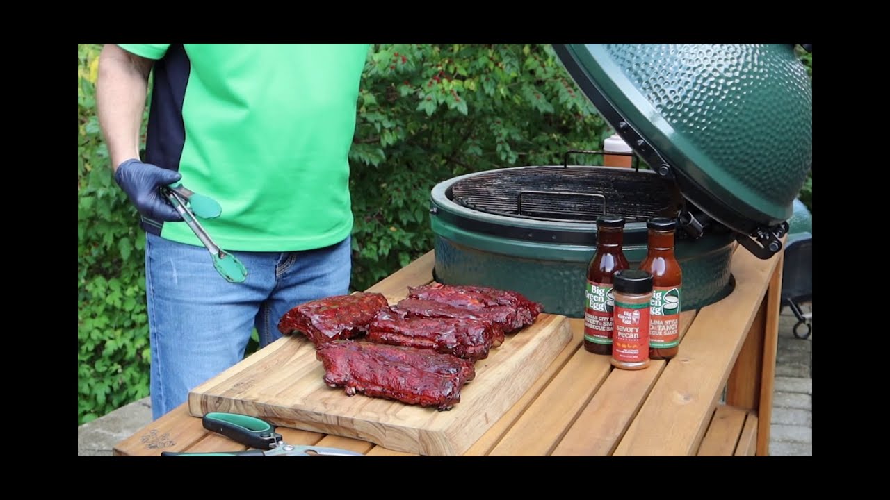Baby Back Ribs on the Big Green Egg