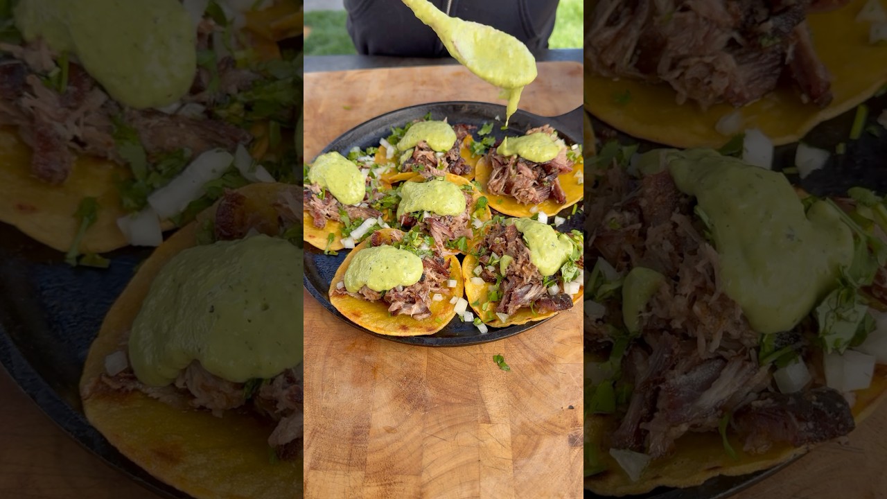 Carnitas tacos on the ​⁠