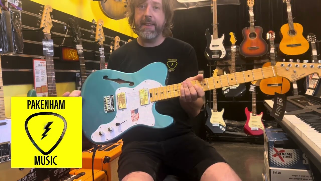 What Does A SX USA Swamp Ash Series Tele Style Semi-Hollowbody Electric Guitar Sound Like?