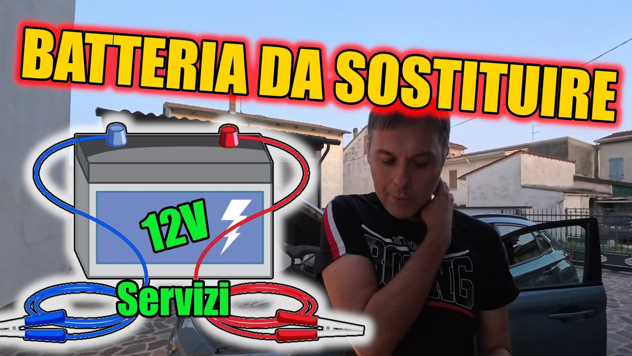 Cambio BATTERIA (servizi 12V) auto elettrica - Batteria esaurita