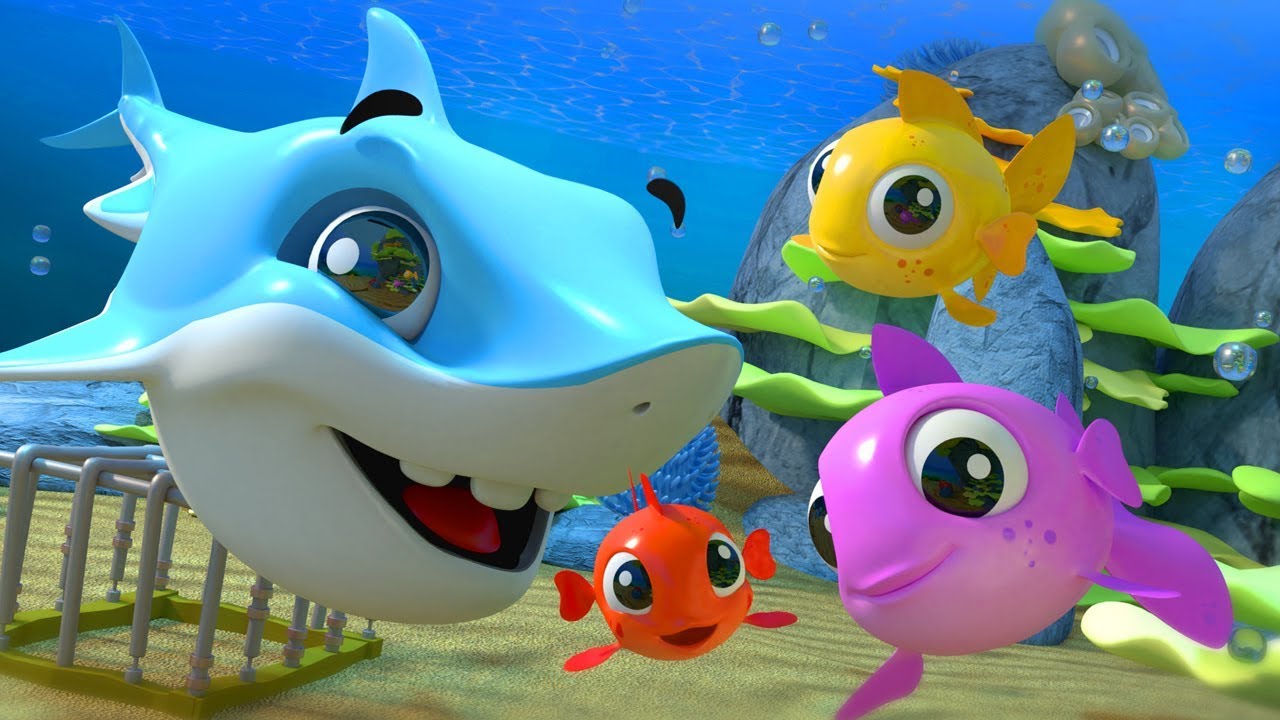tres pequeños peces | canción de pescado | canciones infantiles | Three Little Fish | Poem For Kids