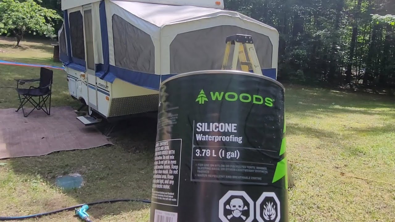 Waterproofing my pop-up tent trailer. silicone waterproofing 