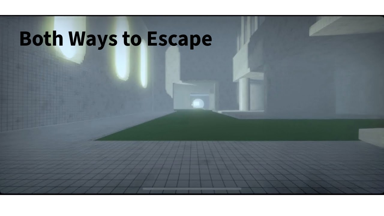 Both ways to escape level 4 of Apeirophobia (Sublimity)