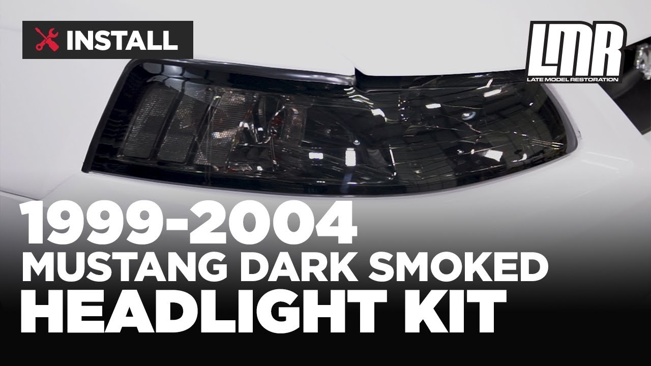 1999-2004 Mustang Dark Smoked Headlight Kit - Install & Review