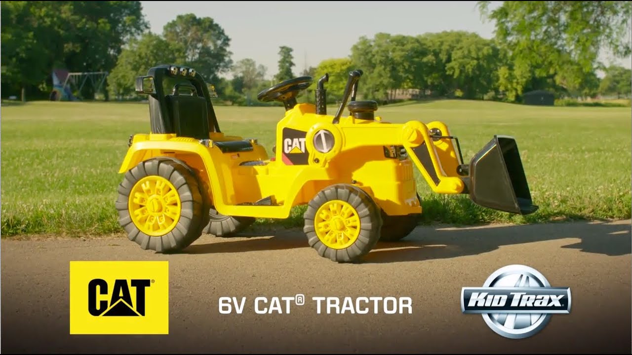 Kid Trax 6-Volt CAT Tractor | Caterpillar Ride Toys