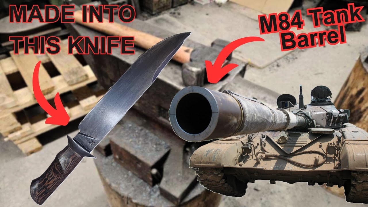 Blacksmithing: Forging a Knife Out of a M84 Tank Barrel