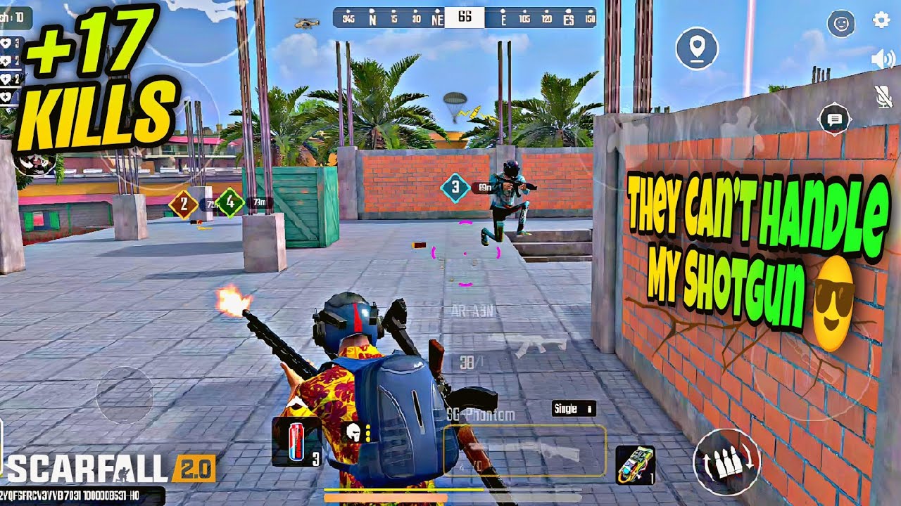 ScarFall 2.0 🇮🇳 Indian Game | 17 Kills with Shotgun Only 🔫 Full Pro Gameplay 2025 | #scarfall2