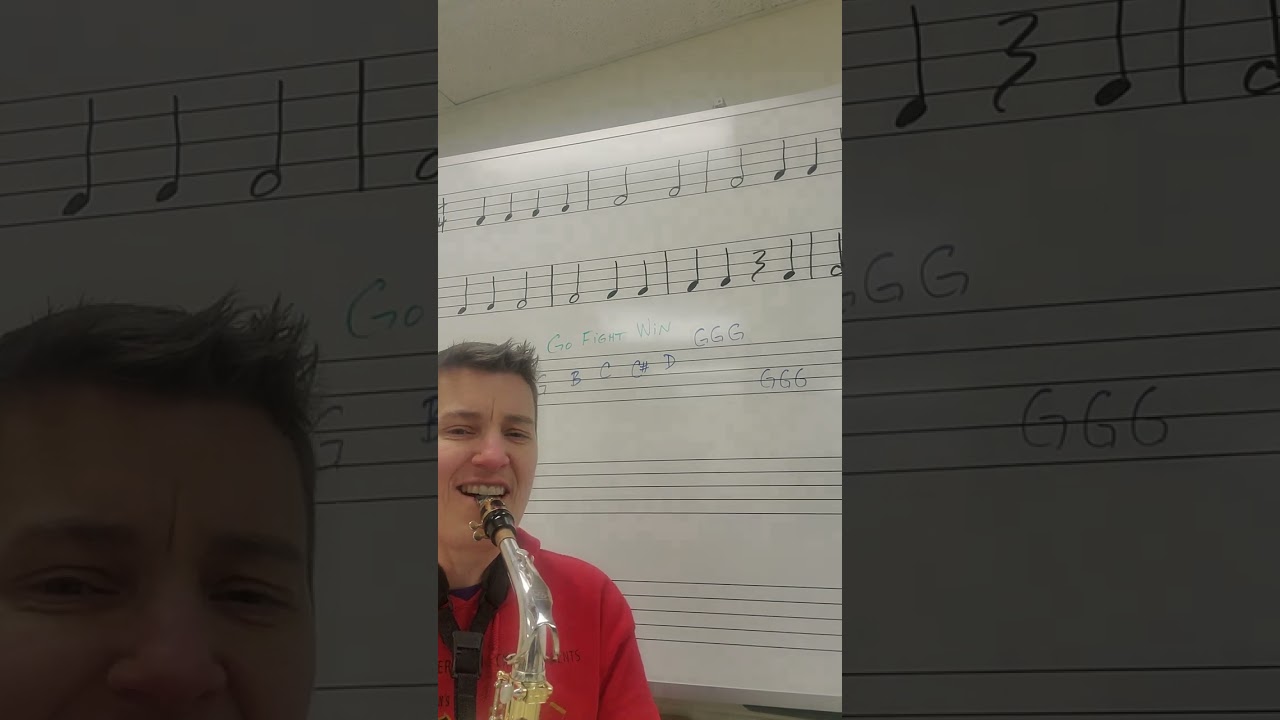 Go Fight Win saxophone