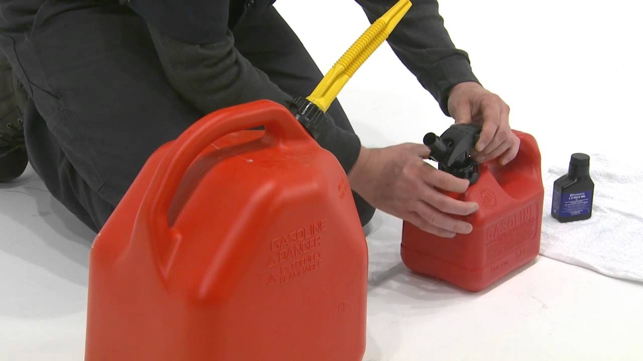 How to Mix Fuel for a Husqvarna Two Stroke Engine Chainsaw