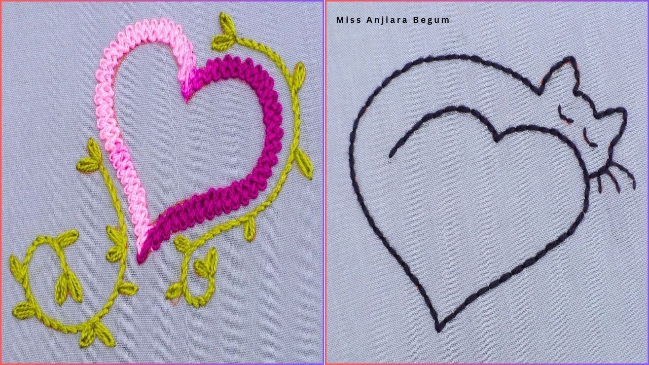 Cute Embroidery Designs || Miss Anjiara Begum