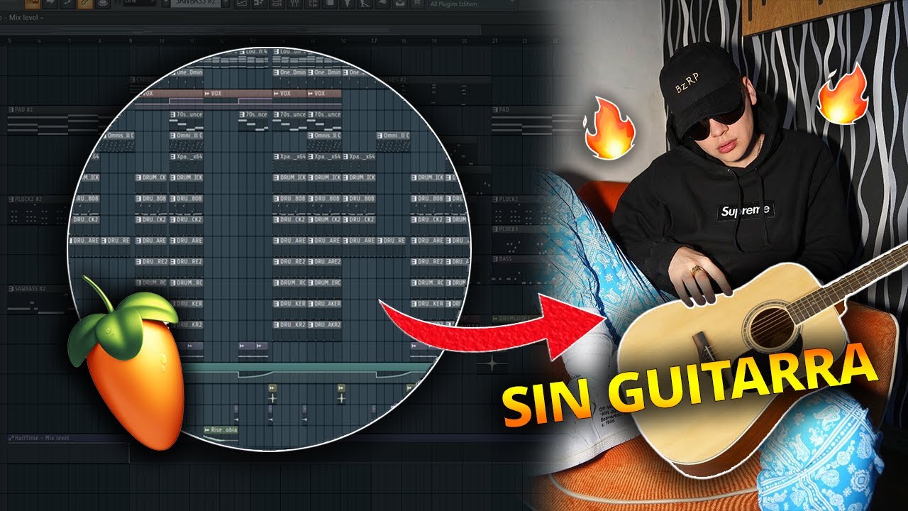 Como hacer un BEAT de TRAP con GUITARRA SIN GUITARRA | Fl Studio 20