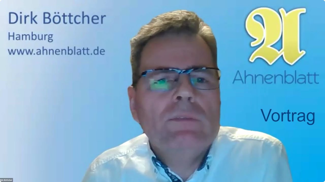 Ahnenblatt - Genealogiesoftware von Dirk Böttcher (Vortrag)