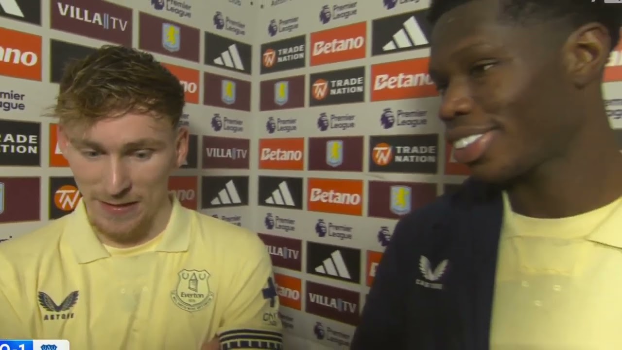 Aston Villa vs Everton James Garner& Thierno Barryreflect on a BIG three pointsagainst Aston Villa!