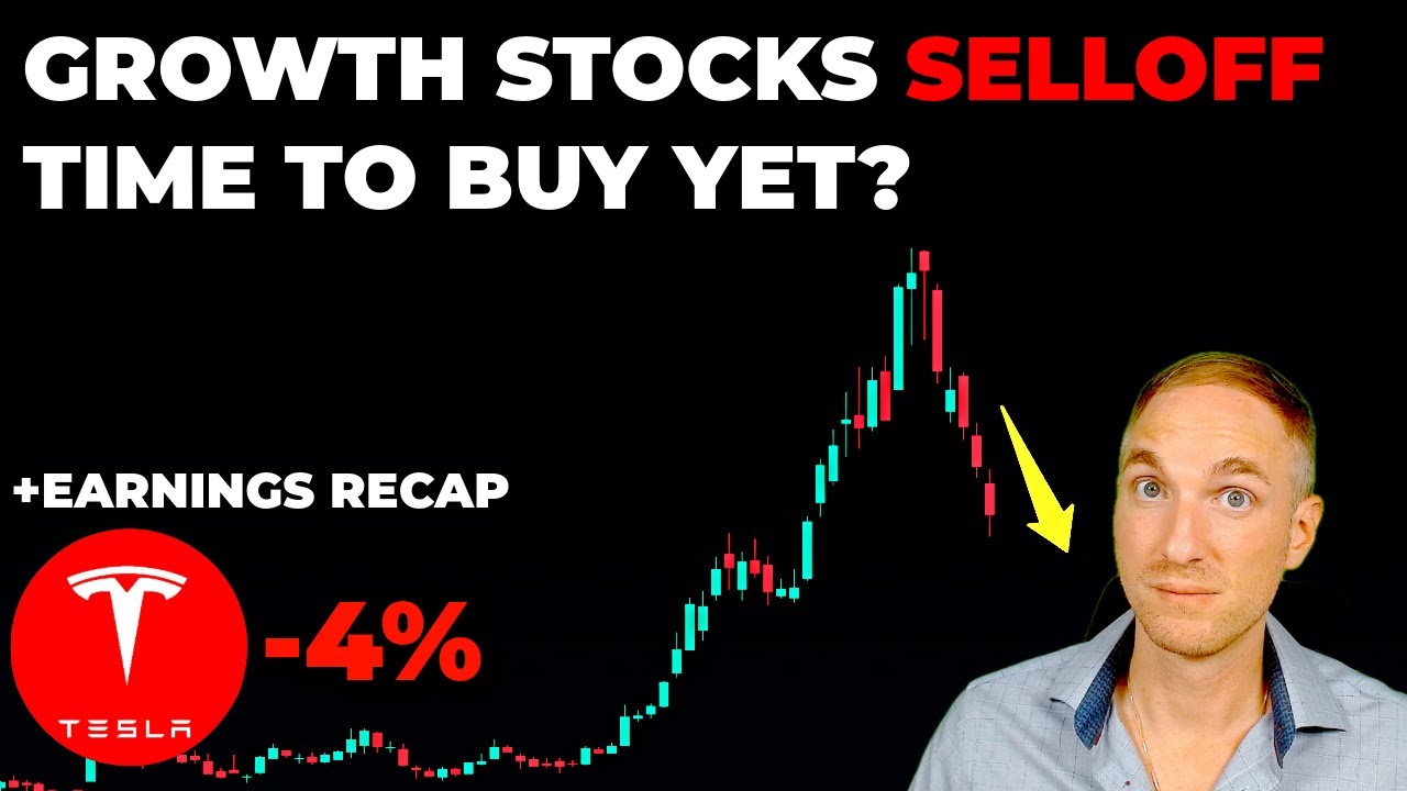 Growth Stocks SELLOFF Hard.. Time To Buy YET? & TSLA Earnings