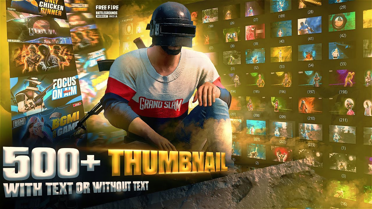Набор игровых миниатюр. Более 500 бесплатных шаблонов для PUBG, Free Fire, Valorant — с текстом и...