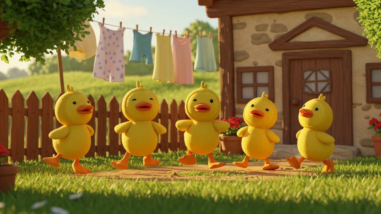 5 Little Ducks Learning Song | Kids Education Music | for Preschool & Kindergarten