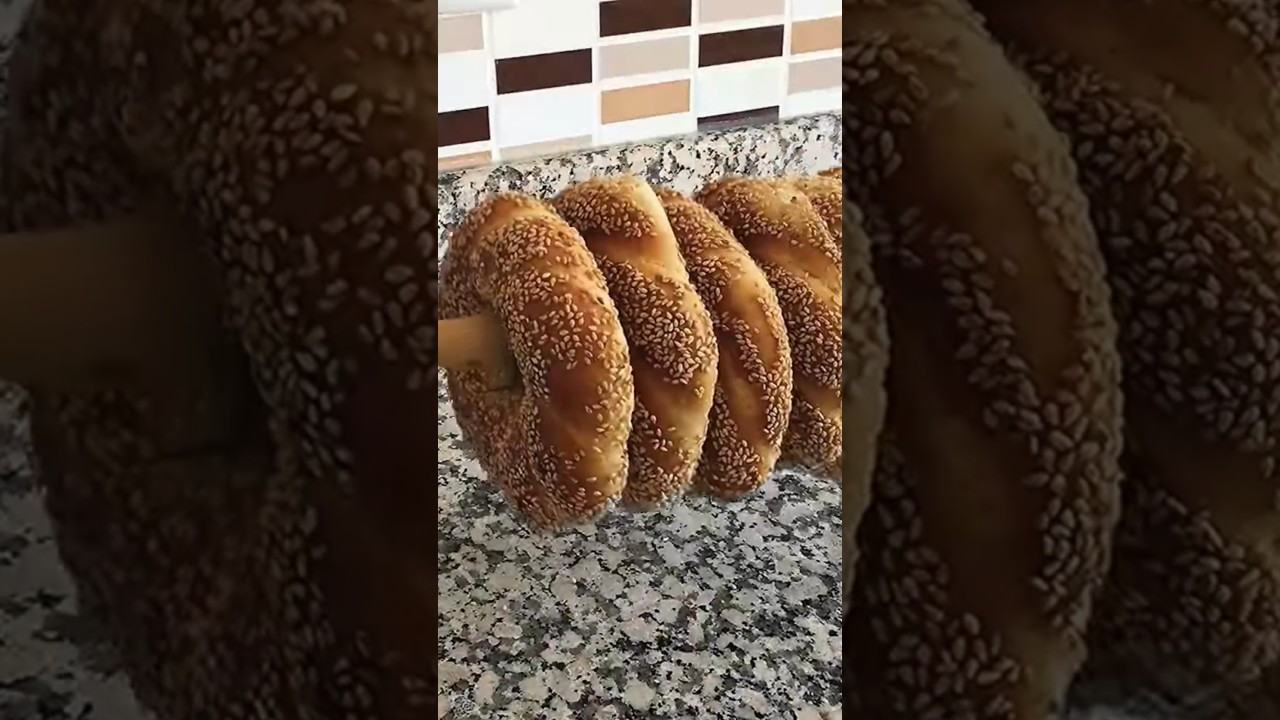 EVDE KOLAY SİMİT TARİFİ✅ DIŞARIDAN ALMAYA SON!!!💯 EVDE SİMİT NASIL YAPABİLİRİM?💯 #simit #shorts