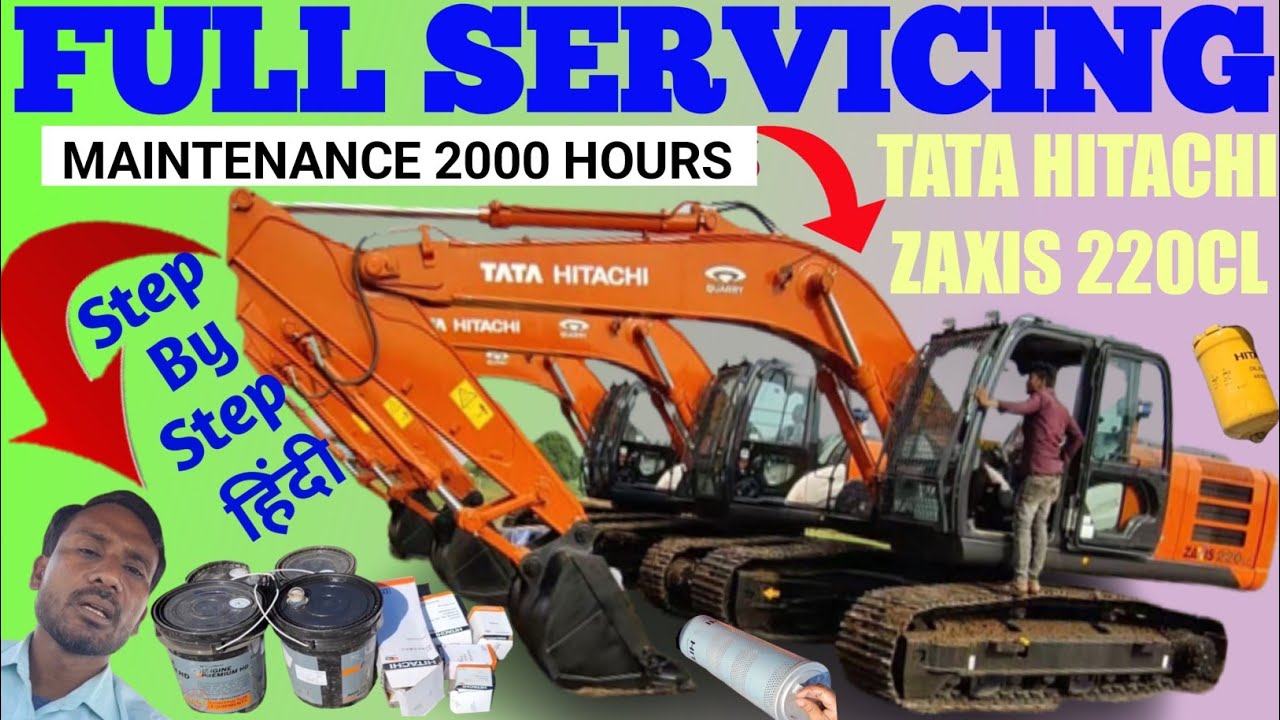 Техническое обслуживание экскаваторов Tata Hitachi? Полное техническое обслуживание экскаваторов ...