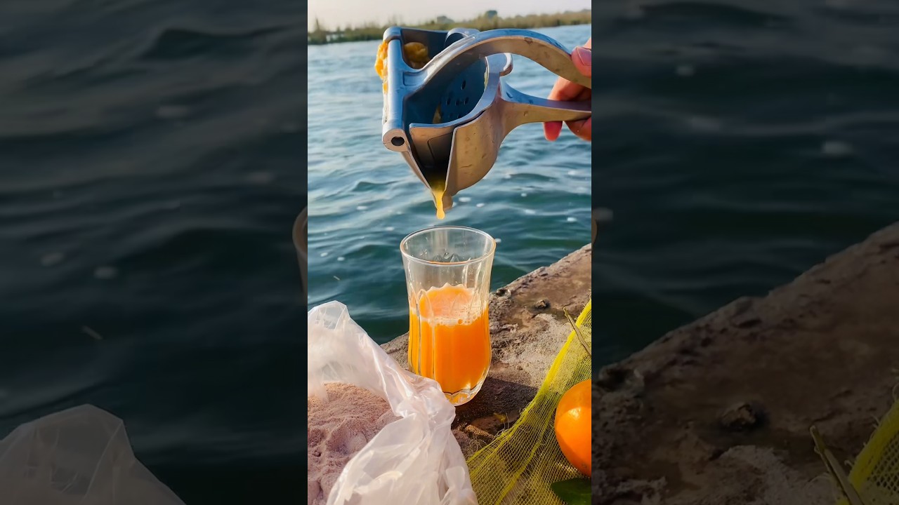 Fresh Orange Juice with Beautifull Nature Moments In Mirpur Azad Kashmir #food #mirpuri #delicious