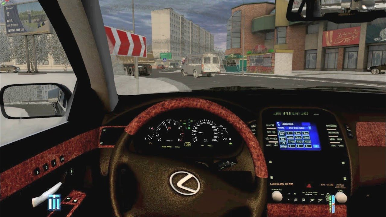 City Car Driving - Lexus LS400 | Snow Drifting