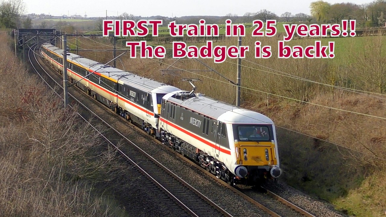 UNIQUE ,89001 'Avocet' ( The Badger) is seen hauling her her 1st train for 25 years. 18th March 2026