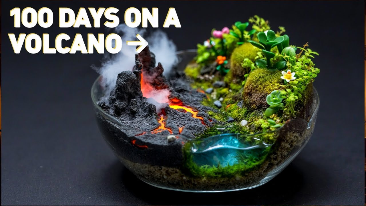 Simulating a Volcano Island Ecosystem for 100 Days!