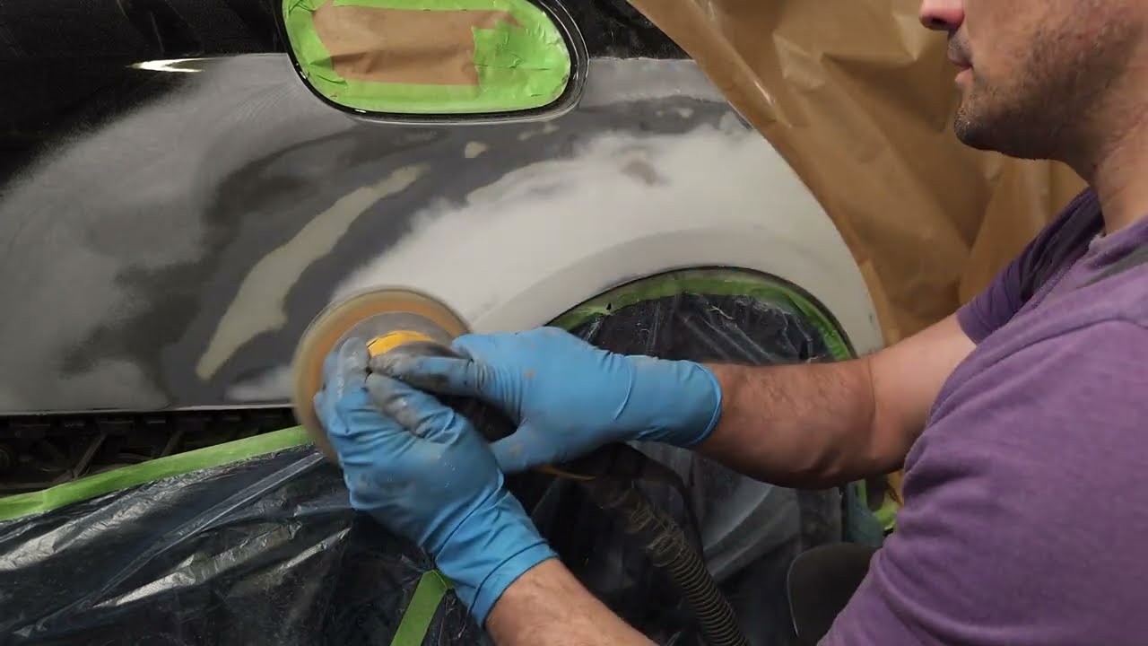 Repairing | M Benz fender | Prep for painting
